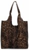 Italská Kožená Kabelka Shopper Bag s Kosmetickou 165 Pantera